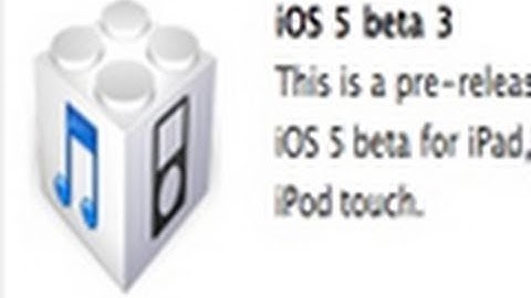 iOS 5 Beta 3 & iTunes 10.5 Beta 3 Released For Developers! Apple Fix Beta 2 WiFi & Facetime Bugs!