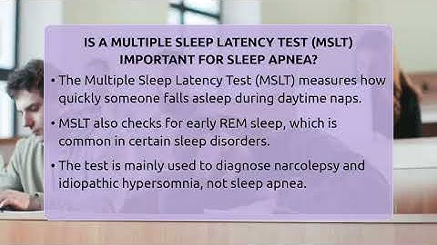 Is A Multiple Sleep Latency Test (MSLT) Important For Sleep Apnea? - Sleep Apnea Support Network