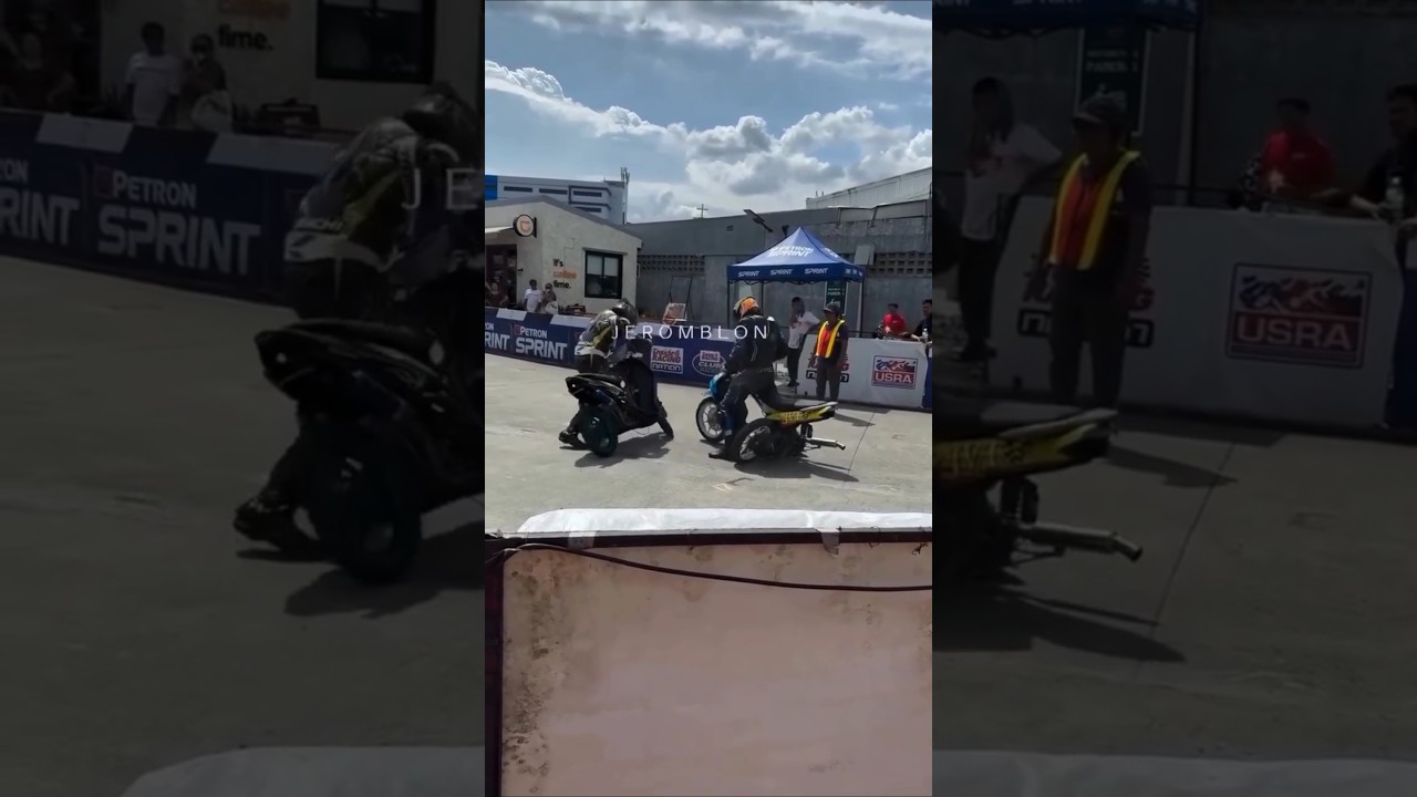 crash balapan sampai mesin lepas 