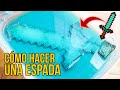 Cómo hacer una ESPADA de DIAMANTES de MINECRAFT en LA VIDA REAL