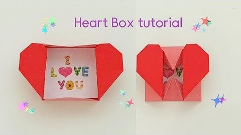 Easy Origami - Heart Box & Envelope - Valentine day Craft Ideas - Pop up Message