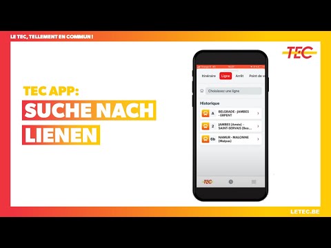 TUTORIAL 3 TEC-app - Suche nach Lienen