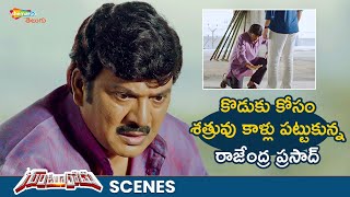 Rajendra Prasad Touches Sampath Raj's Foot | Gunturodu Movie Best Scenes | Pragya Jaiswal | Shemaroo