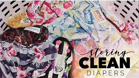 LAZY CLOTH DIAPER STORAGE: How I Store My Diapers