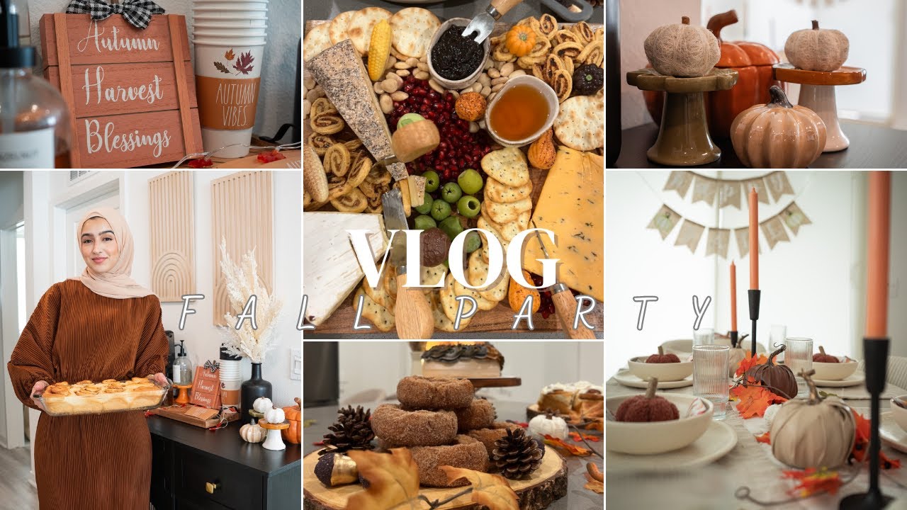 VLOG - Host a Fall Party With Me