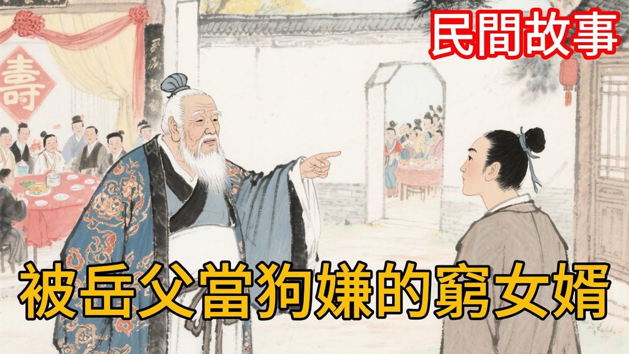 窮木匠壽宴被罵「土包子」，拆字打臉後，差人抬著八人大轎來接！#民间故事#故事頻道#听书#民間故事#有聲書#說書#睡前故事#情感