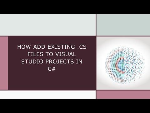How Add Existing .cs Files to Visual Studio Projects in C#