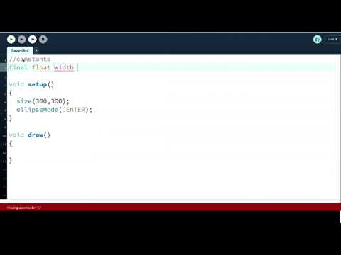Flappy Bird Tutorial (using Processing) Part 1