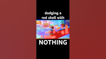 dodging a red shell with nothing #mario #mariokart #mk8dx #nintendo