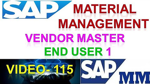 How to Configure Vendor Master End User in Material Management | Vendor Master Sap | DK TECHNOLOGIES