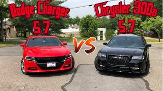 DODGE CHARGER VS CHRYSLER 300s!(WHICH ONE IS FASTER)