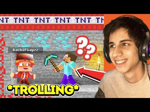 ასე ჯერ არავინ დამიტროლავს! გასაზიზღრება Troll-ინგში | Minecraft *TROLLING*