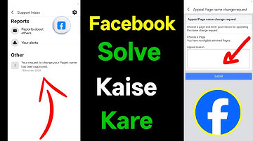 Your request to change your Page