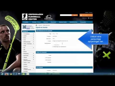 Log ind til klubshop på copenhagenfloorballcenter.dk