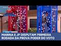CASA DO PATRÃO: Marina e JP disputam primeira rodada da Prova Poder do Voto