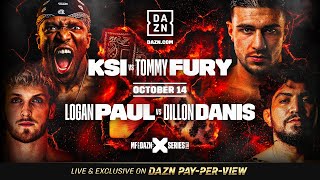 THE PRIME CARD | Watch KSI vs. Tommy Fury \& Logan Paul vs. Dillon Danis LIVE on DAZN PPV