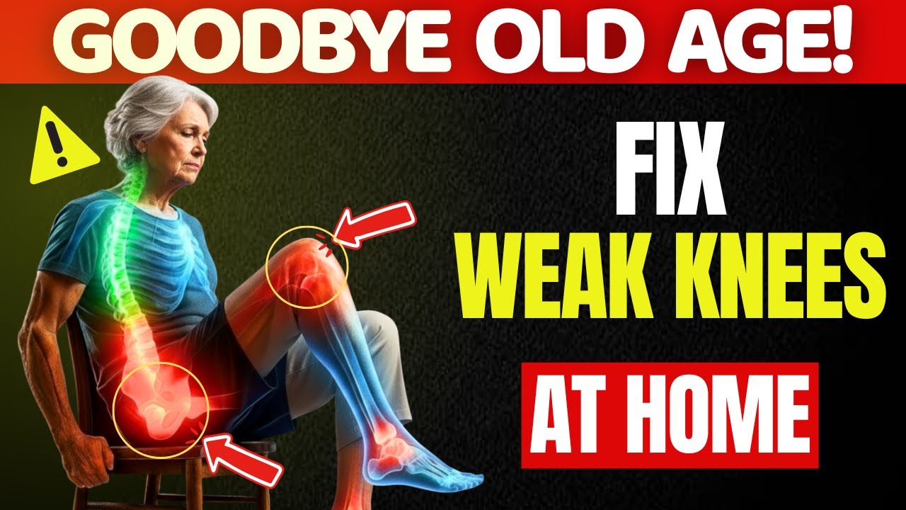 Week Neeks Fix Weak Knees at Home | 3 Chair Exercises for Seniors 60+ (Easy & Safe ...