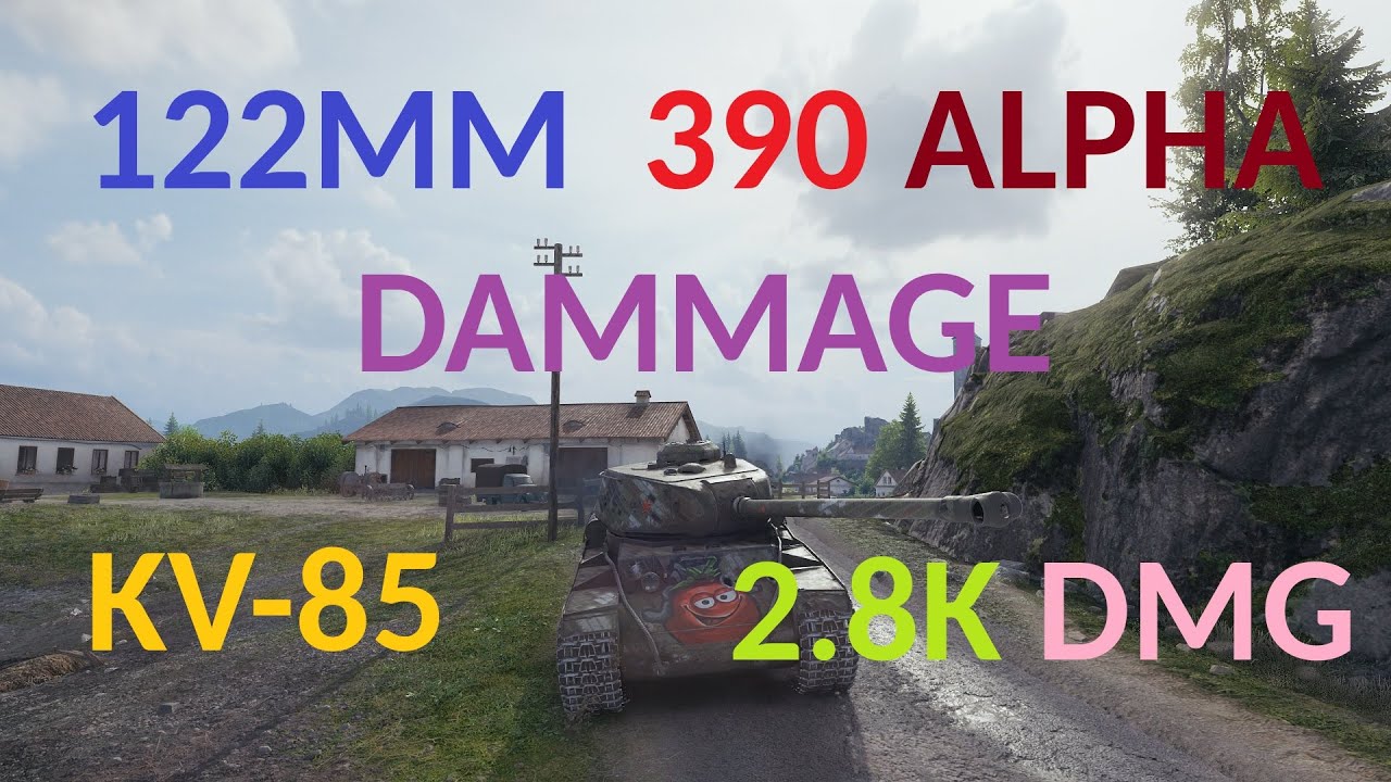 World of Tanks Old School Domination: KV-85 Deals 2.8K Damage with Old School 122mm Gun (390 Alpha)!