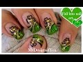 St. Patrick&#39;s Day Nail Art | Green and Gold, Shamrock French ♥