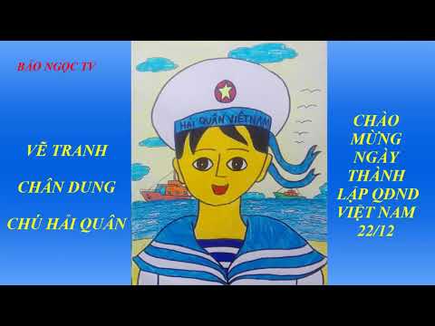 Video Vẽ chân dung chú Hải Quân - youtube