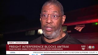 Freight train breakdown causes hours of delay for Amtrak passengers