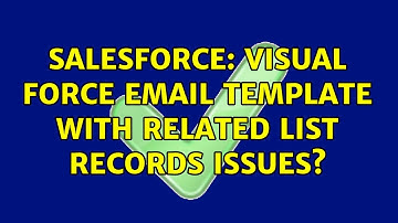 Salesforce: Visual force email template with related list records issues? (2 Solutions!!)