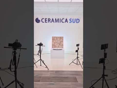 Pavimento da esterno effetto pietra mix cotto toscano gres porcellanato rosone antico rosso rosato