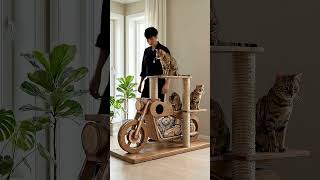 ✅ Building the Ultimate Luxury Motorcycle Cat Tree 🏍️🐱