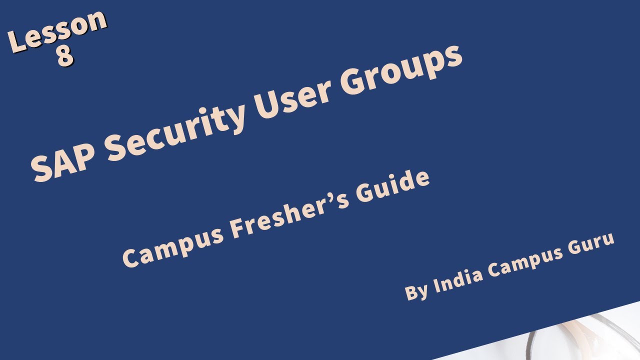 SAP Security User Groups