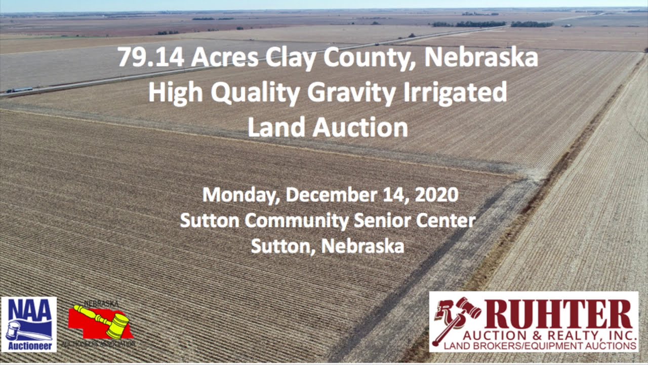 79.14 Acres Clay County, Ne Land Auction YouTube