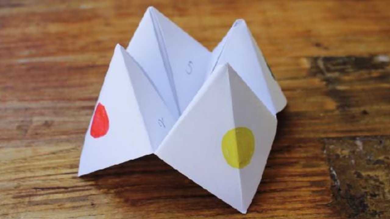Diy How To Make A Fortune Teller Easy Origami Youtube