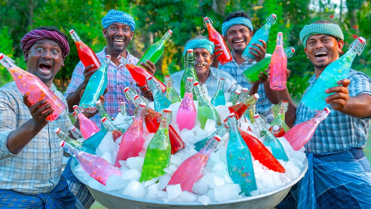 Refreshingly Healthy Summer Drinks: Natural Juice and Colorful Detox Water from the Village
