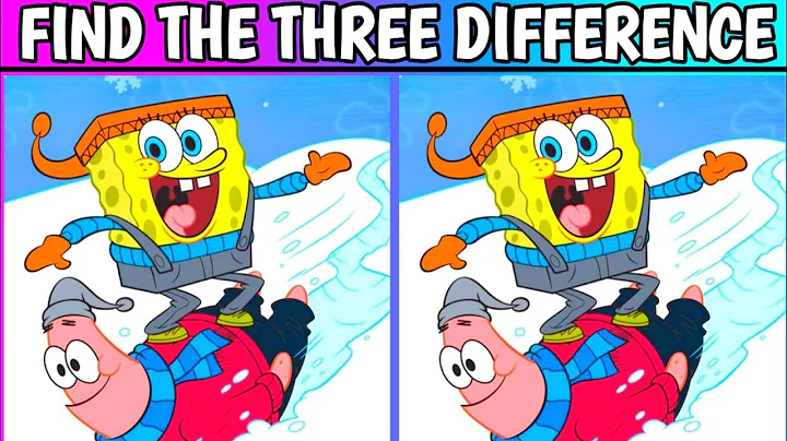 SPONGEBOB | FIND THE 3 DIFFERENCE | SPOT THE DIFFERENCE SPONGEBOB | Difference #Puzzle 14