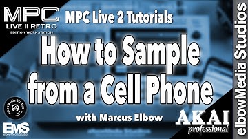 MPC Live 2 Retro Tutorial | How to Setup and Sample from Your Cell Phone