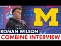 Michigan Football Wide Receiver Roman Wilson NFL Combine Interview: Future Of Michigan Football