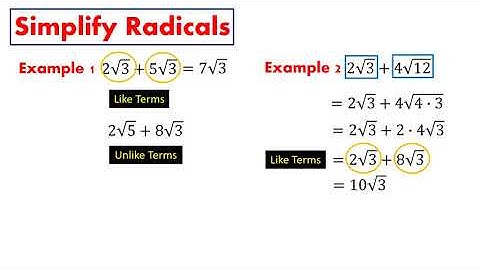 Simplifying Radicals Part 3