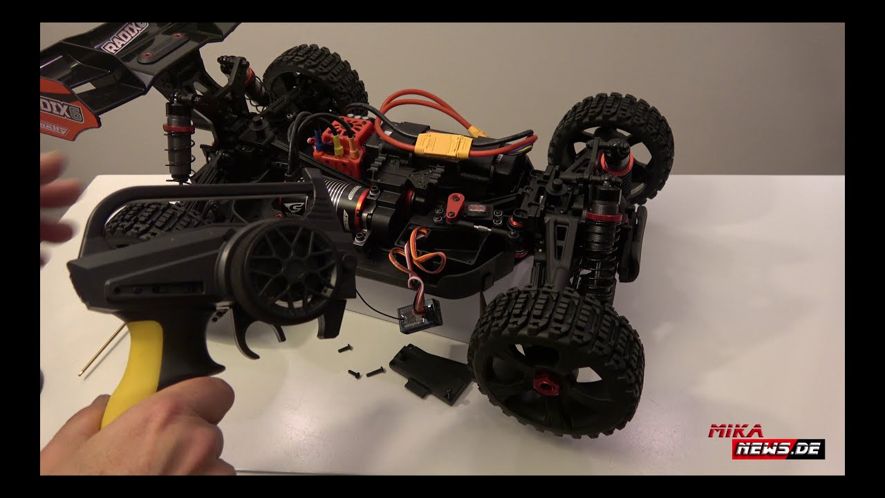Corally Radix 6 XP 6S RTR Grundeinstellung Regler Binding Fail