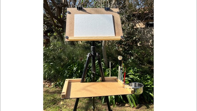 Arteza Art Supply Wooden Tabletop Art Easel with Drawer & Palette