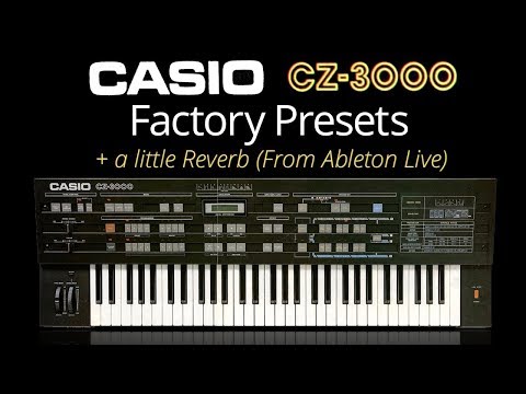 Casio CZ-3000 factory presets (and some of my own at the end)