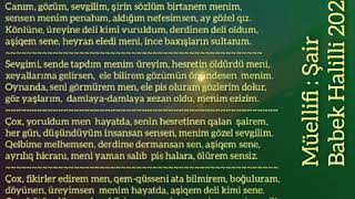 Babek Halilli Hesretinen Qalan Şair Adlı Yeni Şeirim 2020