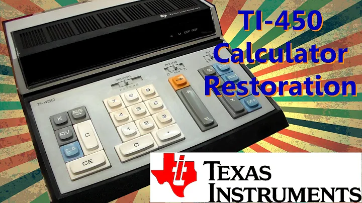 Texas Instruments TI-450 Vintage Calculator Restoration