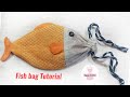 Drawstring fish bag  easy breezy steps  useful craft ideas  aeyaej creations