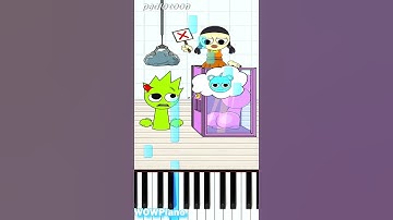 Simon, OWAKCX & Oren Guess Who in the box #sprunki #incredibox #challenge Piano Tutorial