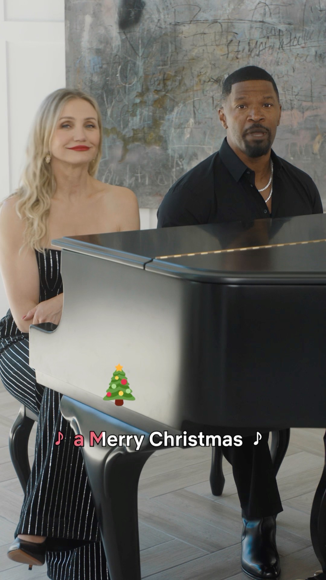 Christmas Carols with Jamie Foxx and Cameron Diaz. #BackinAction premieres January 17.