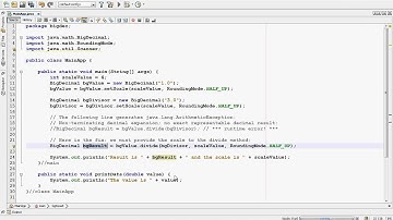 Week 06 BigDecimal class Part 5