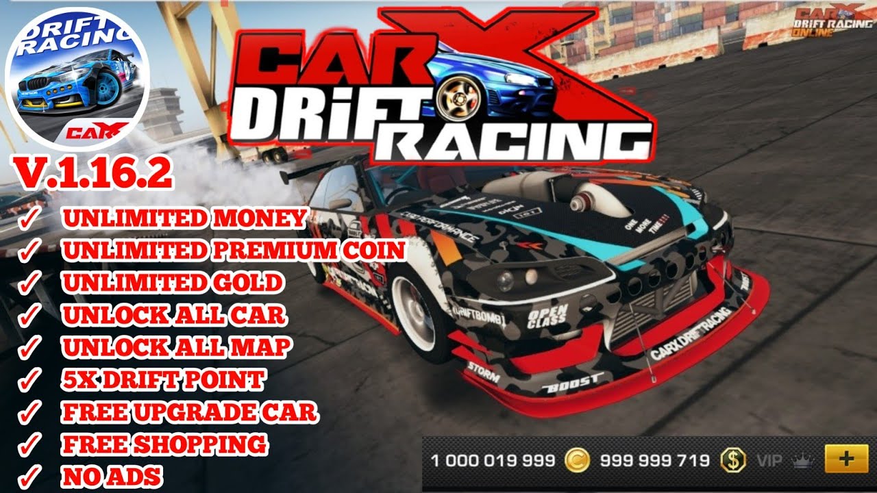 CarX Drift Racing Ver. 1.16.2 MOD APK, Unlimited coins, Unlimited cash, All cars unlocked