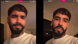 Anuel sale furioso en live de Instagram se come a todos 🤧 bryan -yailin entró al live de anuel 🫢