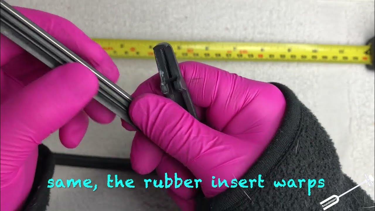 Replacing REAR Honda HRV Wiper Blade Rubber Insert - YouTube