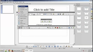 How to Open and  Parts of LibreOffice Impress