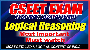Logical Reasoning |  CSEET | REVISION TEST  | by Rohit Sir | CS NKJ CS CLASSES |9013878840